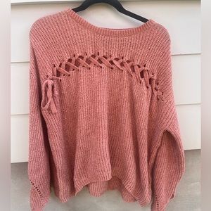 pink sweater- size M